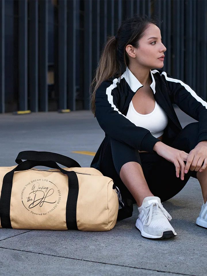Cream All-Over Print Duffle Bag – Working The Dream Life | Premium Travel & Work Lifestyle Statement product image (2)