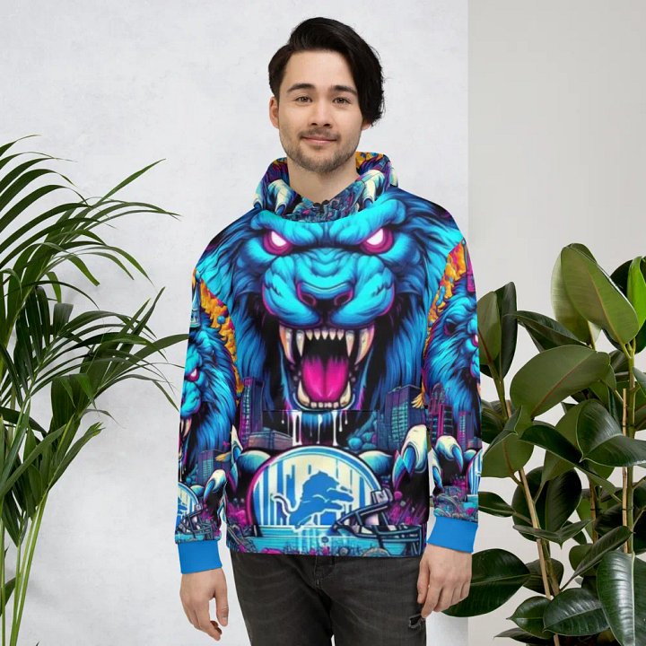 Roaring City Lion Unisex Hoodie product image (2)