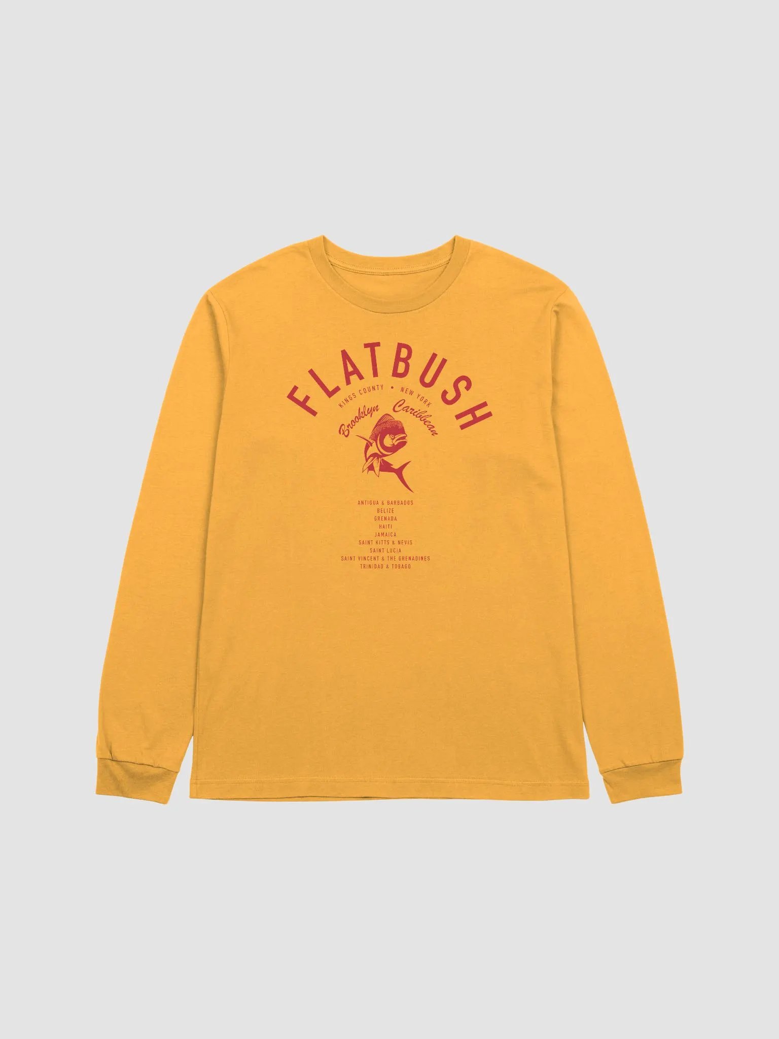 Flatbush Brooklyn Caribbean Gold Longsleeve product image (1)