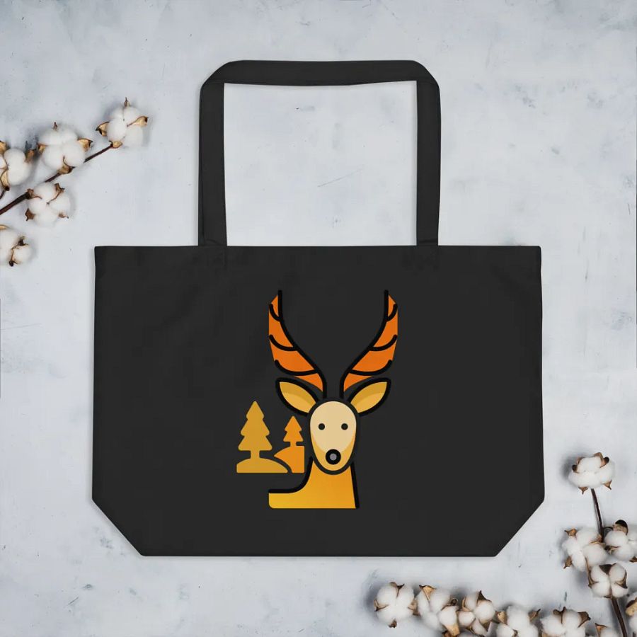 Vadideki Geyik Wilderness Stag Organic Tote product image (3)