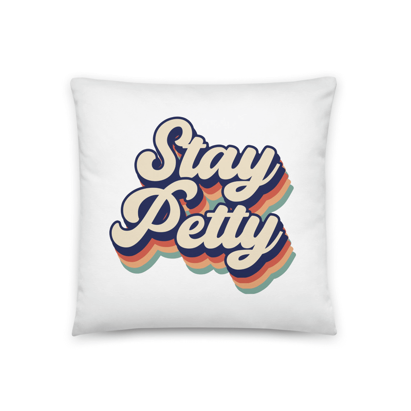 Stay Petty White Pillow product image (1)
