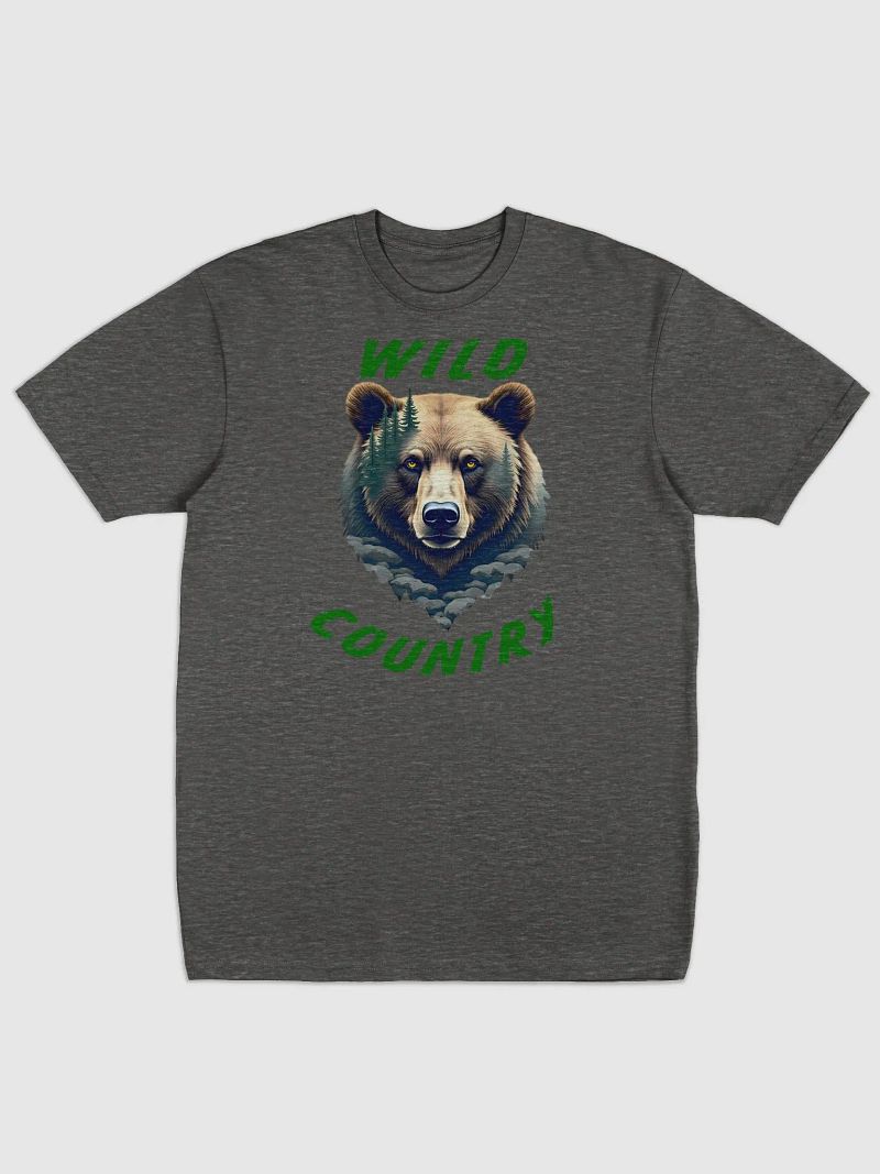 Majestic Bear in Wild Country - Men's Premium Heavyweight Tee