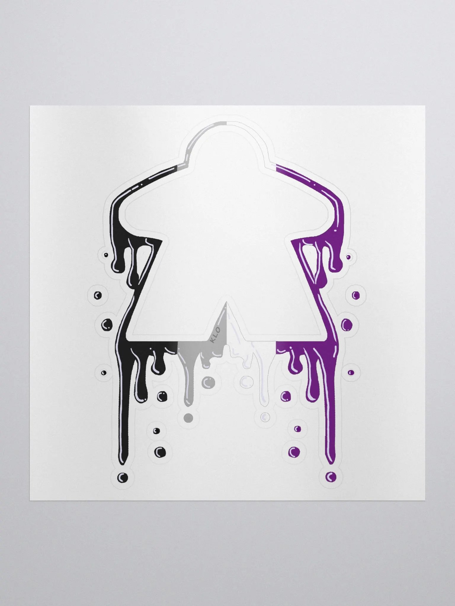 Drippy Ace Pride Meeple Sticker product image (2)