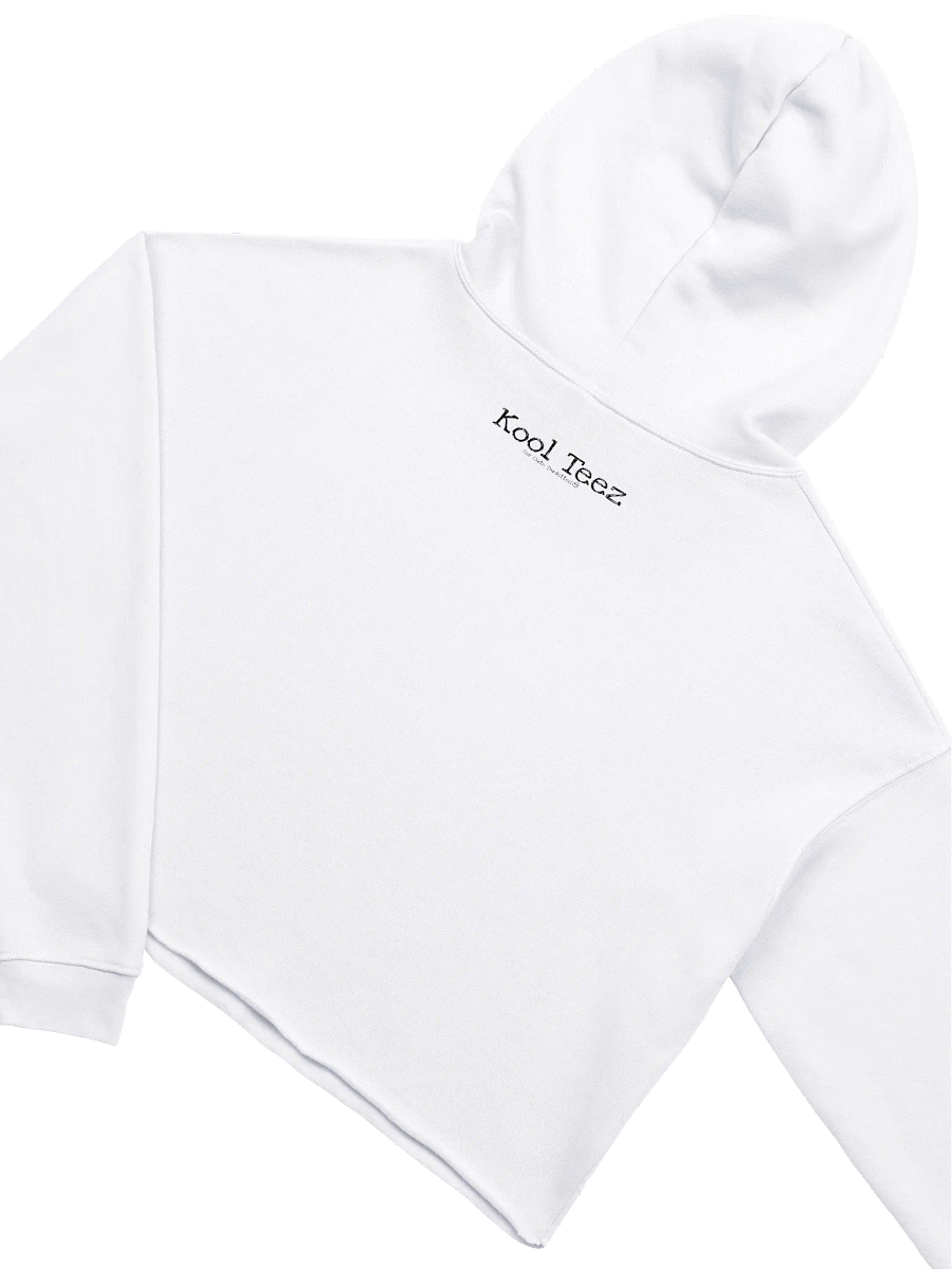 Cute Dudette White Crop Hoodie product image (4)