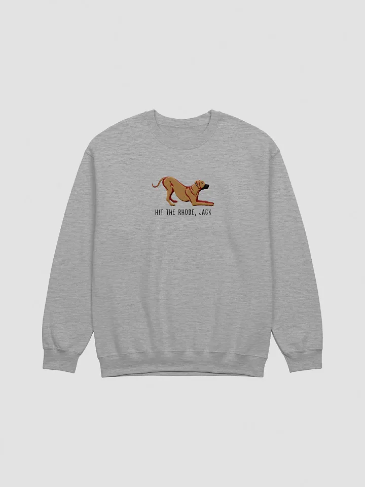 Hit the Rhode, Jack Sweatshirt (Embroidered) of a Rhodesian Ridgeback(Tan) product image (10)