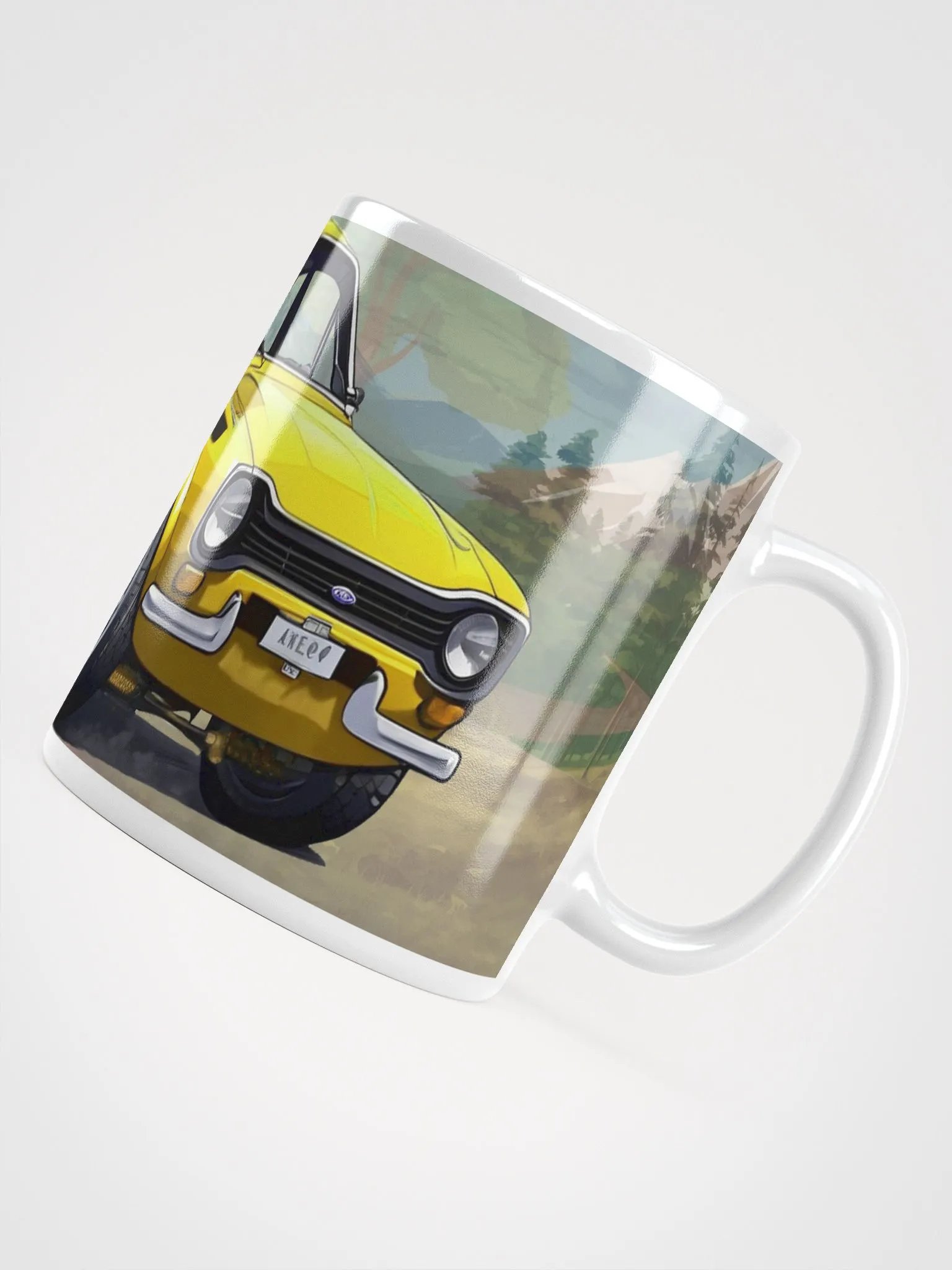 Cartoon Ford Escort MK1 Yellow product image (4)