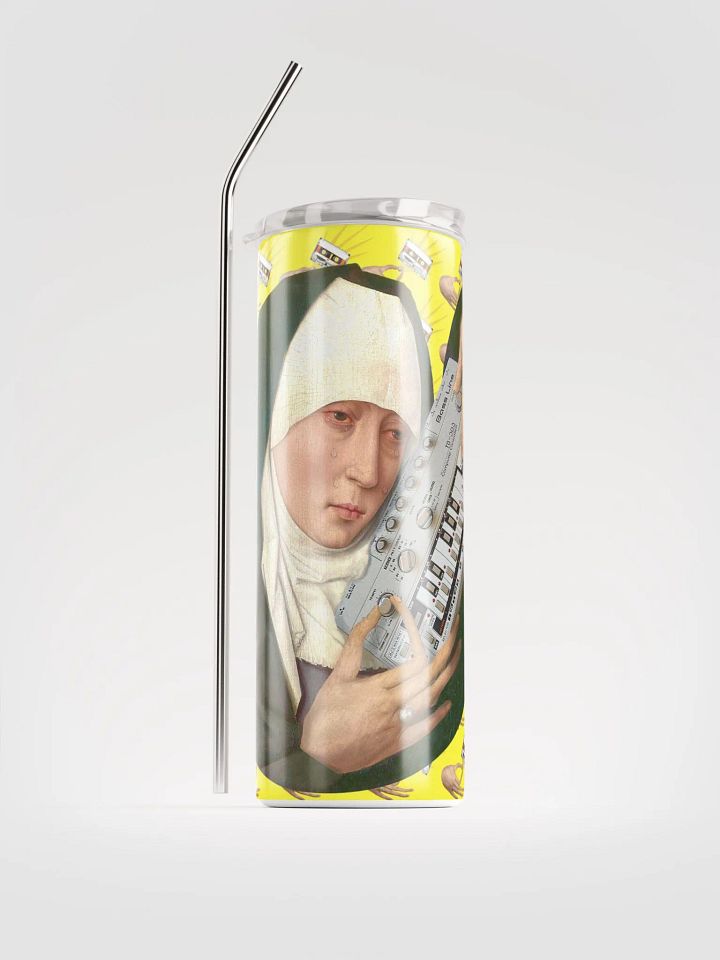Mater Dolorosa meets Roland TB 303 by Frank Fonik, Techno EDM Stainless Steel Tumbler product image (1)