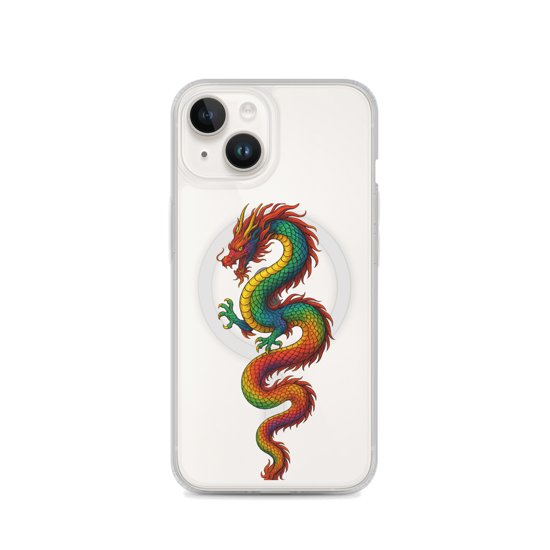 🐉 Colourful Dragon MagSafe® Phone Case – Shielded by Flame, Charged by Code product image (1)