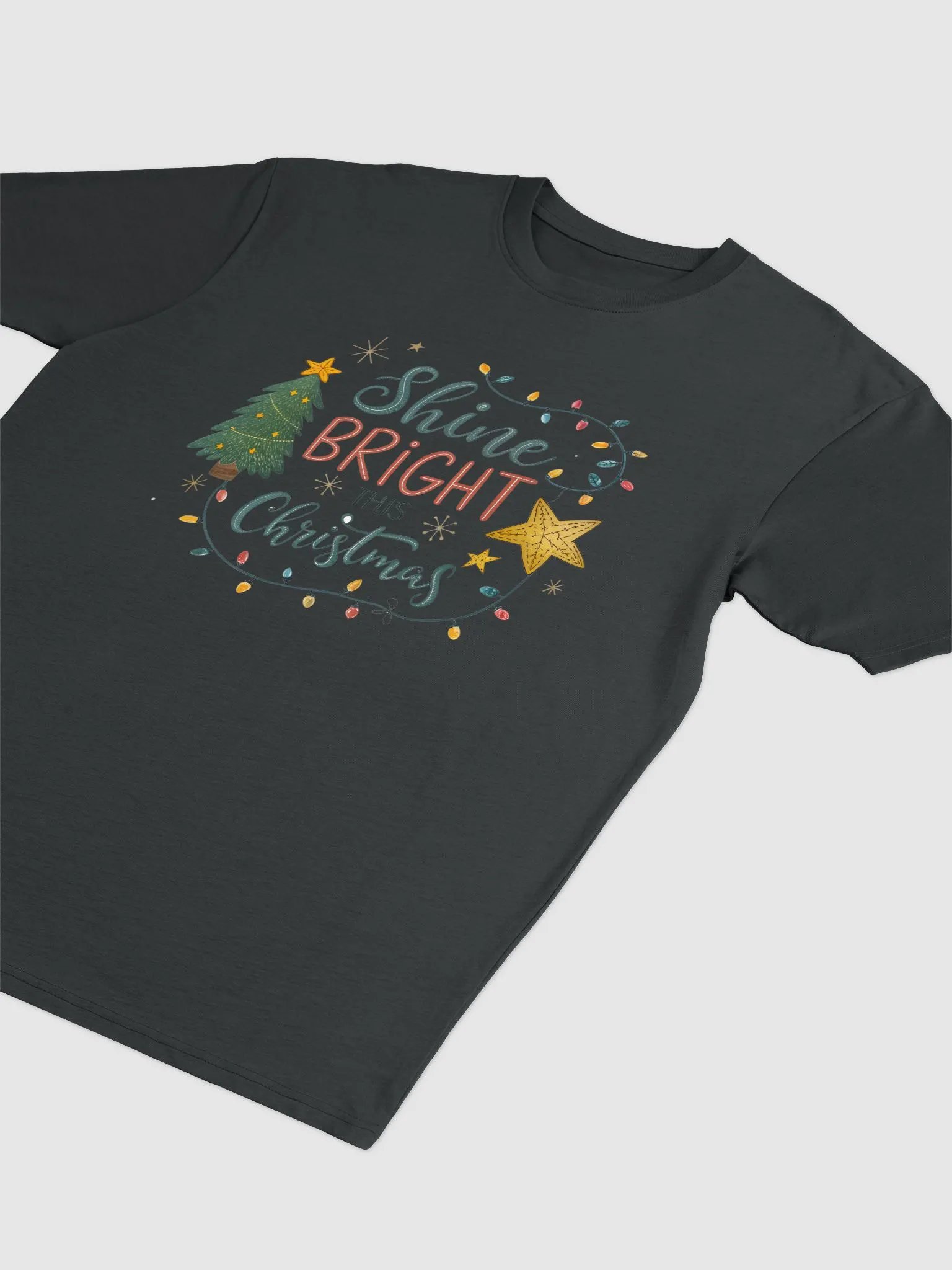 Festive Christmas 'Shine Bright' Tee product image (7)