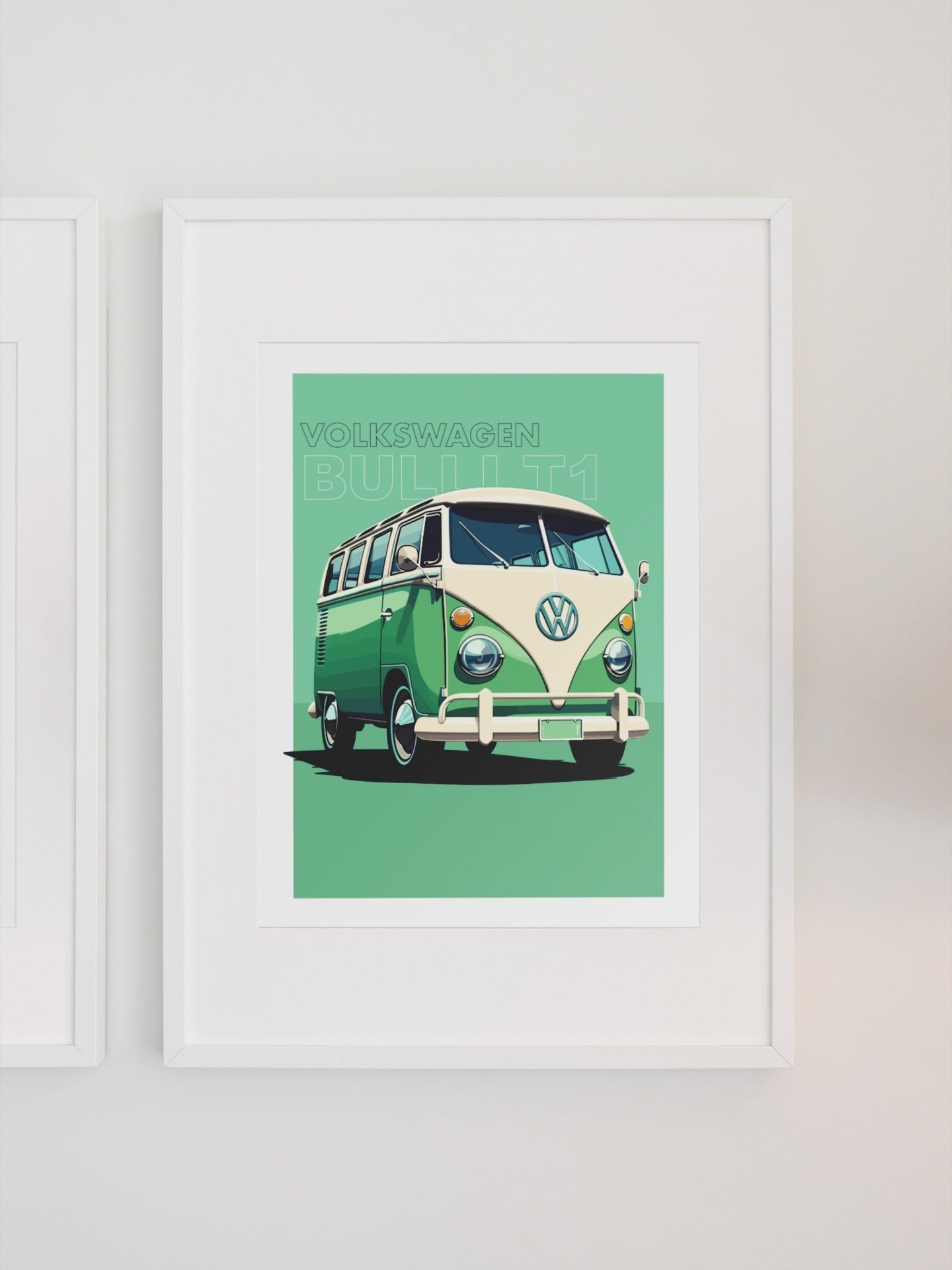 Volkswagen Bus T1 Poster, Vintage VW Van Art Print, Classic Camper Wall Art, Retro Hippie Transport, Collector’s Item, Car Enthusiast Gift product image (1)