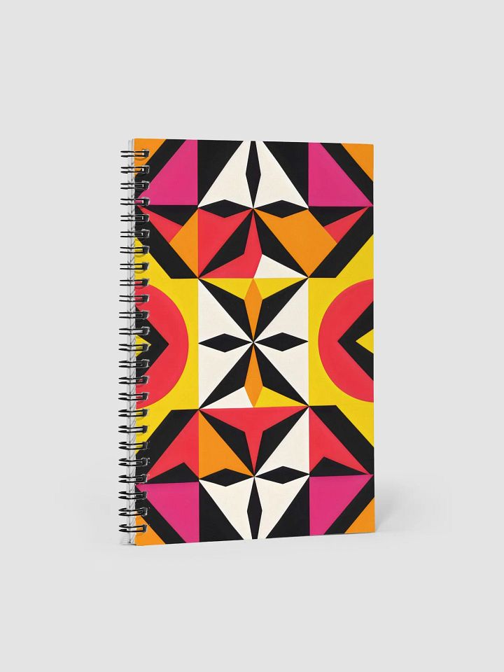Kaleidoscopic Geometric Spiral Notebook product image (1)
