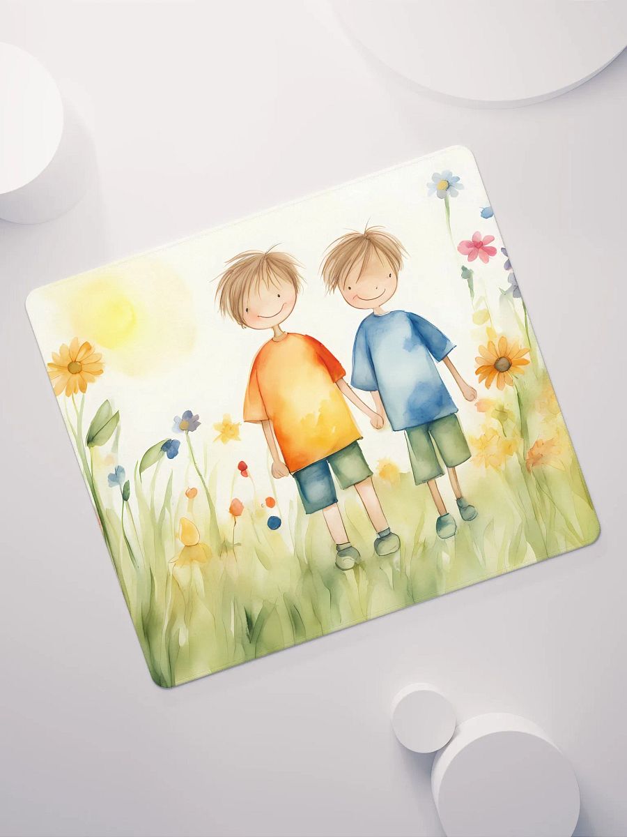 Two Children Born Happy, Gaming Mouse Pad, 2 Sizes product image (7)