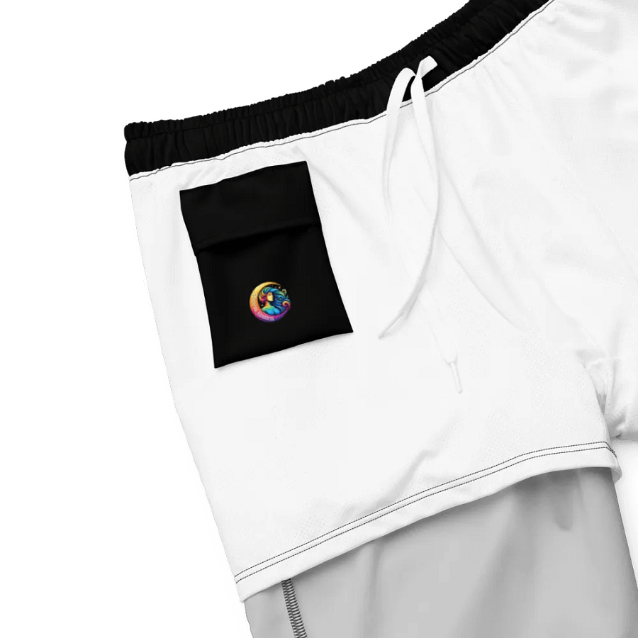Celestial Crescent Moon Swim Trunks product image (8)