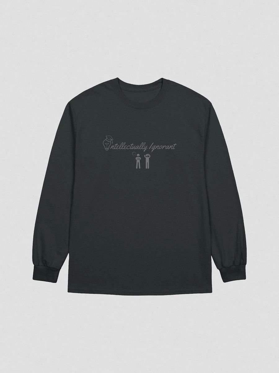 Intellectually Ignorant (Grey Logo) Long Sleeve T-shirt product image (4)