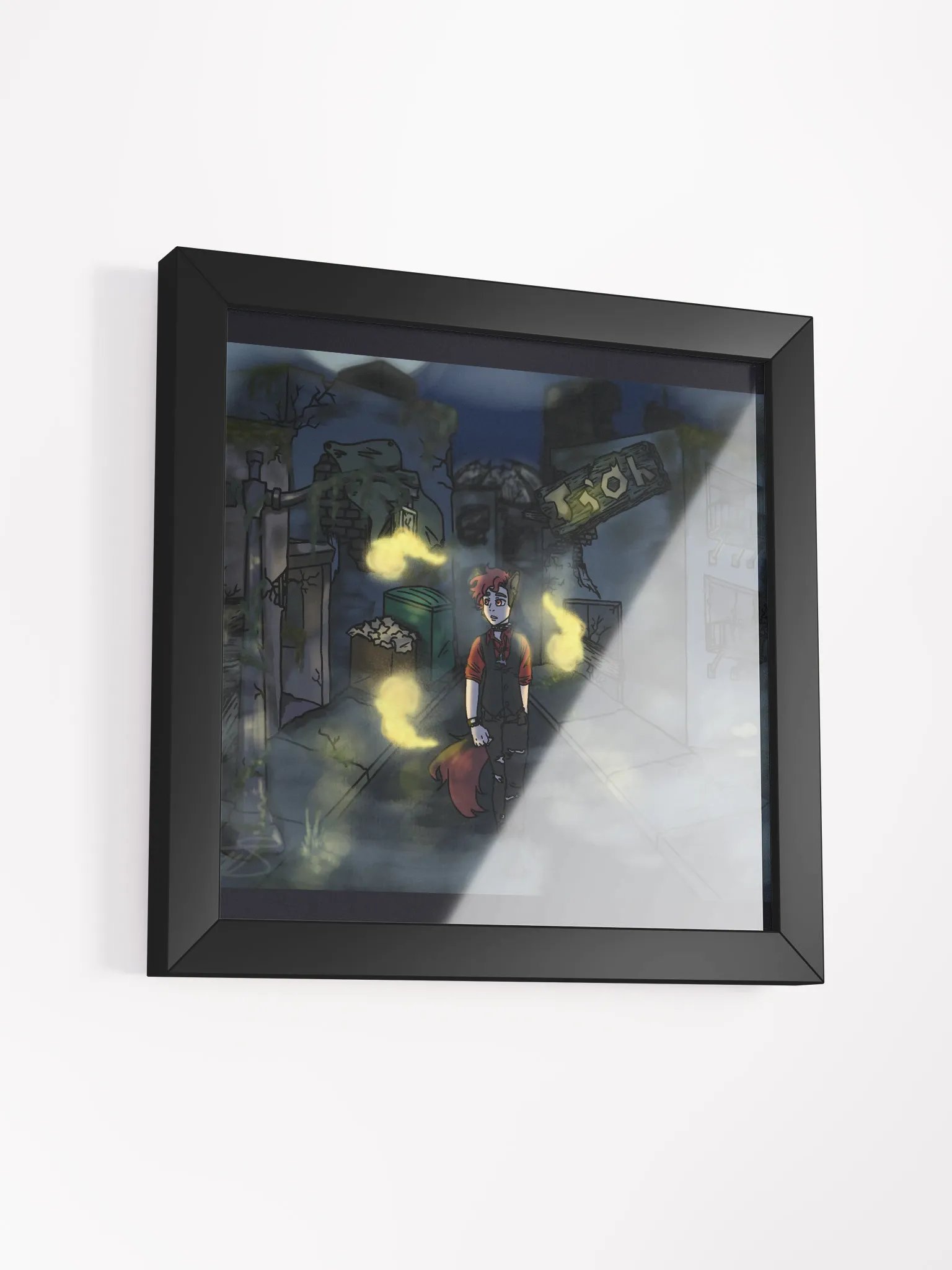 Framed High-Quality Matte Poster - Walking through the Wasteland product image (3)