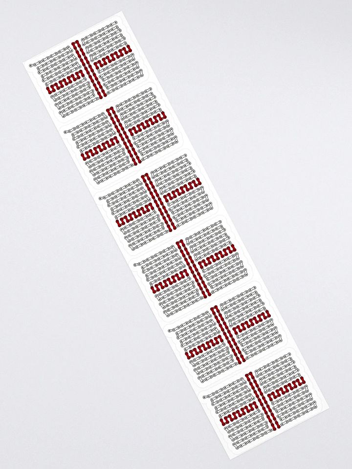 England Bike Chain Flag Sticker 6 Pack product image (1)