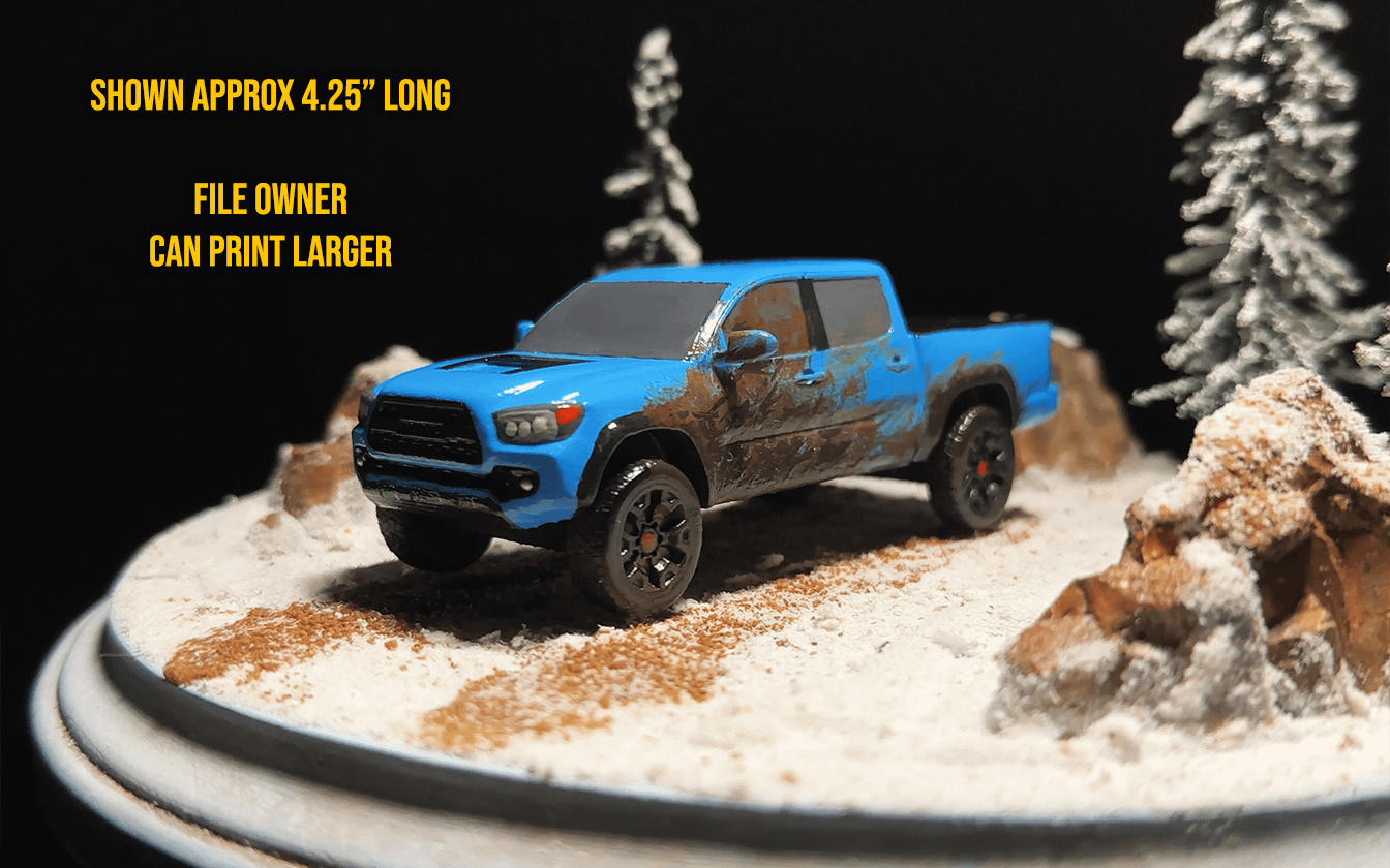 3rd Gen Tacoma Long Bed With Scoop - 3D Print File product image (4)
