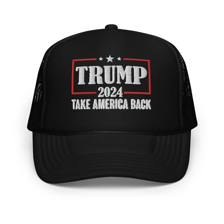 Trump 2024 Take America Back Patriotic Trucker Hat product image (1)