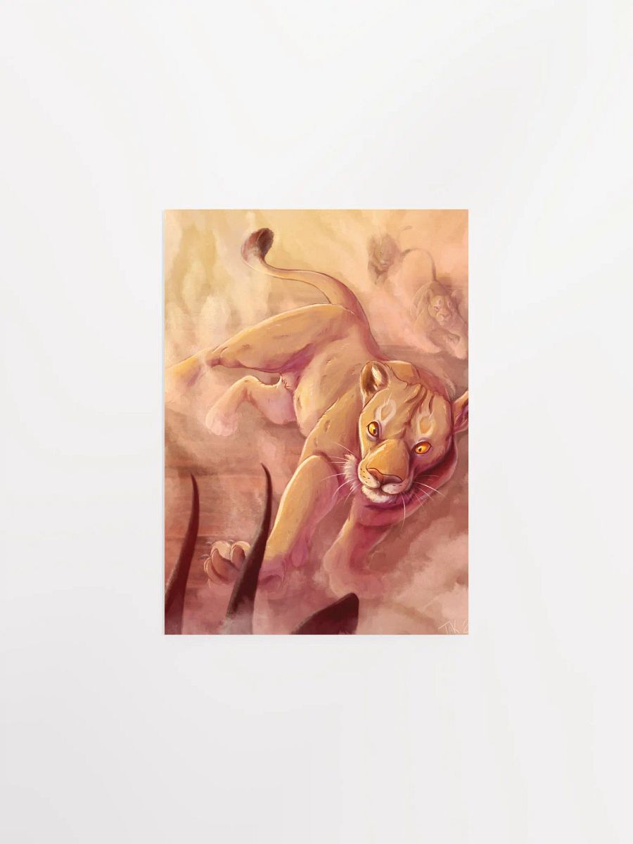 Lion Hunt - Matte Print product image (1)