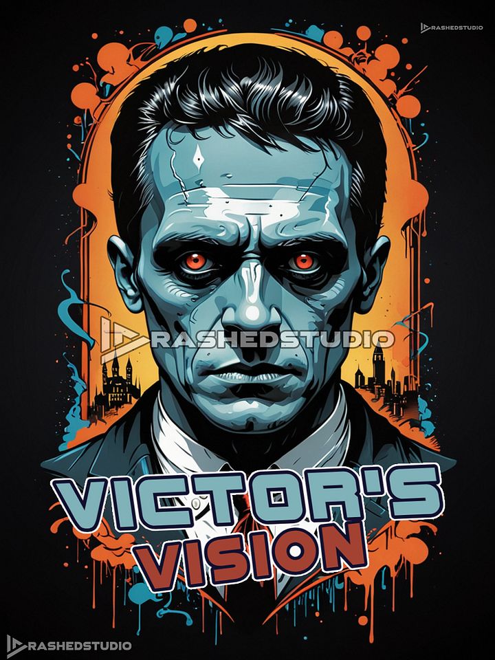 Victor Frankenstein Graphic design | Instant Download product image (1)