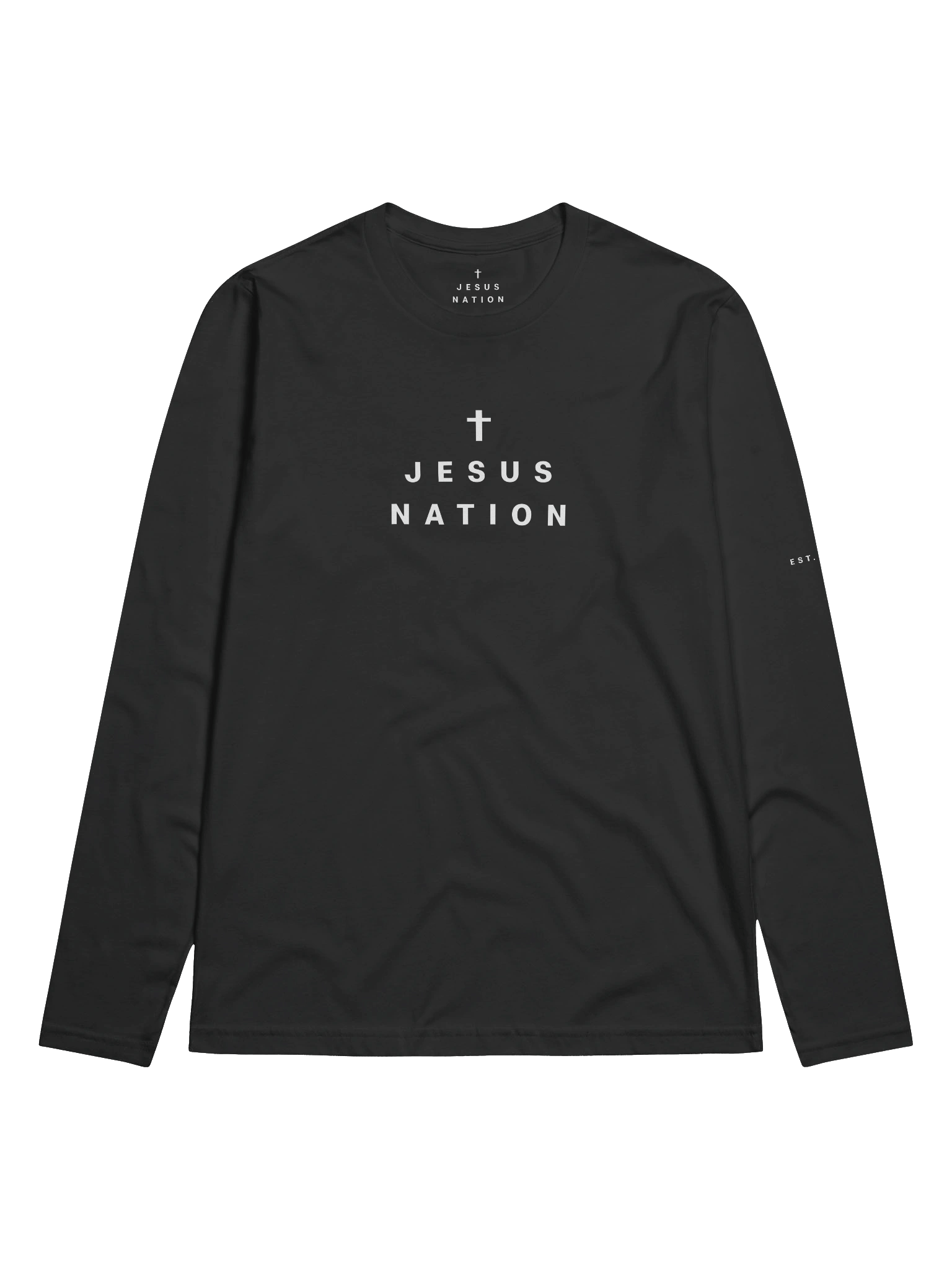 Jesus Nation Essential Long Sleeve (Black) product image (1)