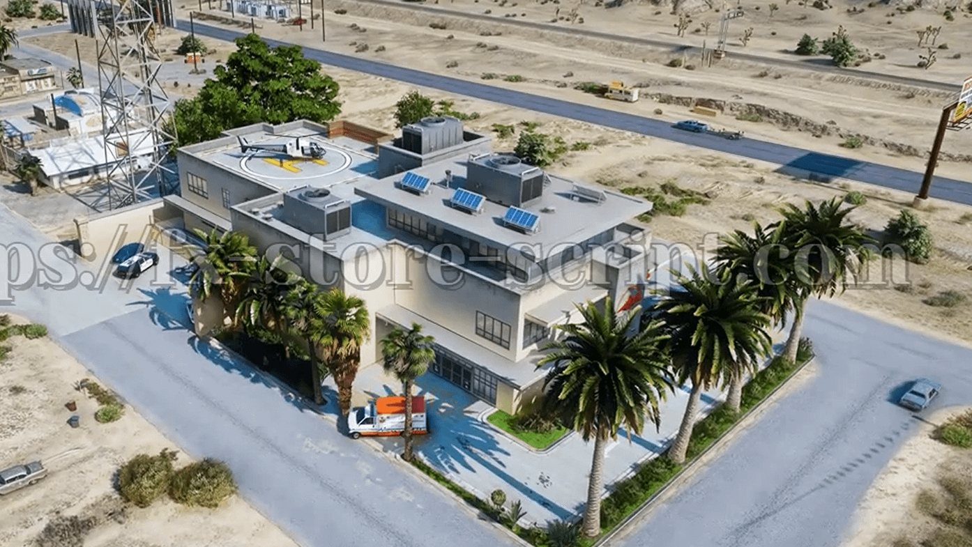 Fivem Sandy Shores Sheriff & Medical Stations product image (1)