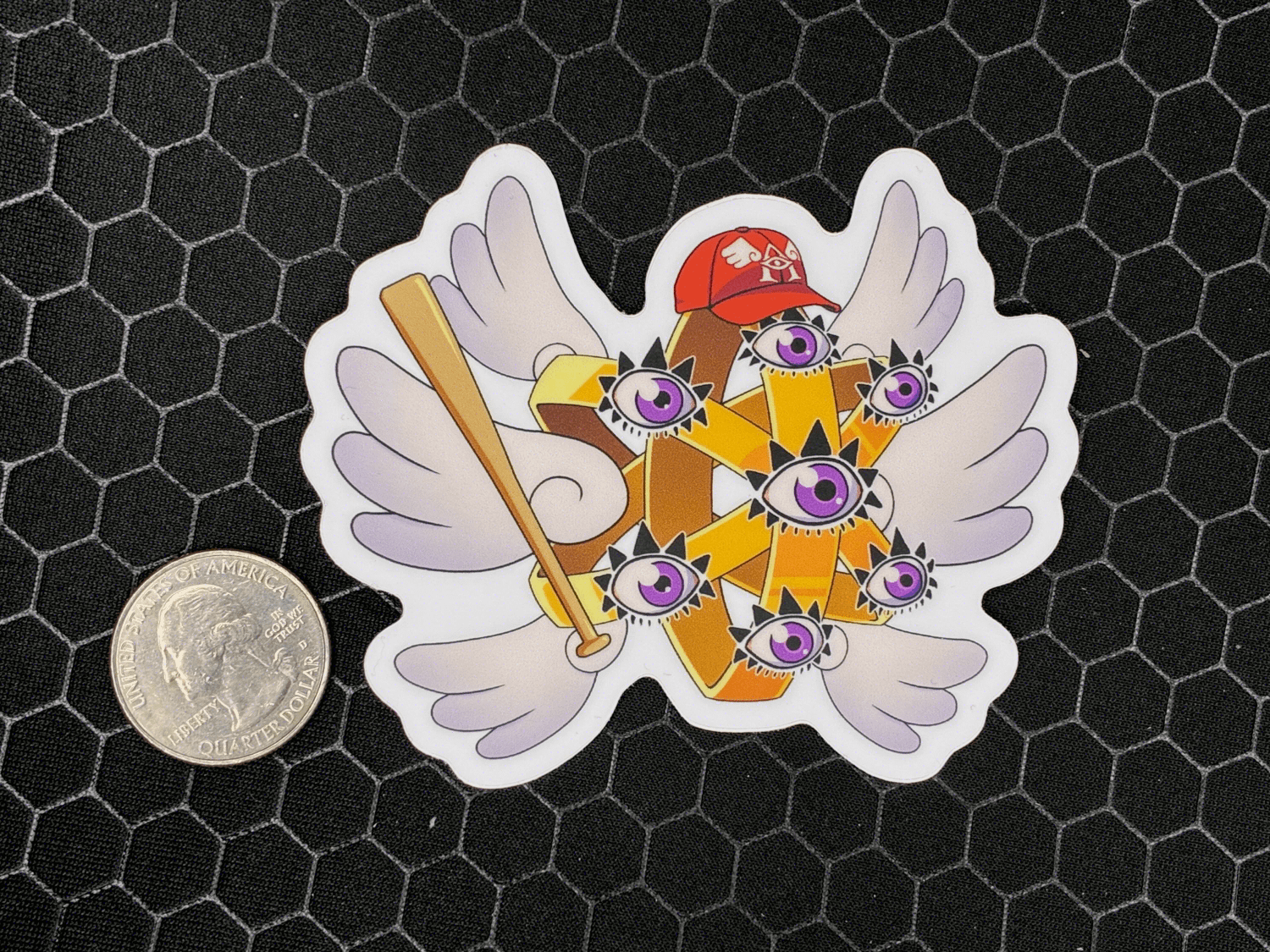 Biblically Accurate Baseball Player - Matte Sticker product image (2)