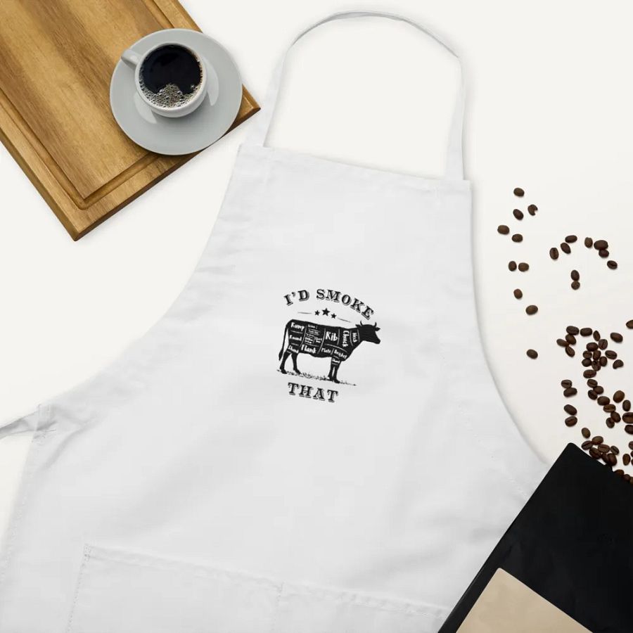 I'd Smoke That Apron Embroidered product image (5)