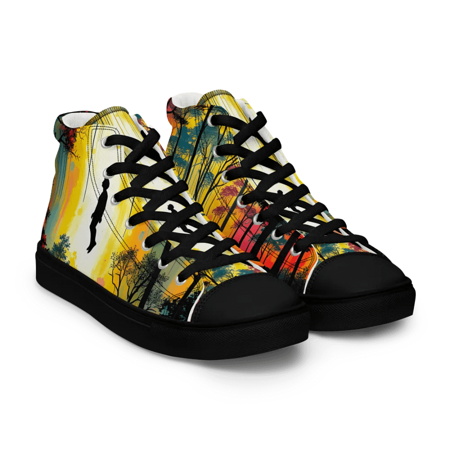 Ethereal Forest Levitation Women's canvas High Tops product image (8)