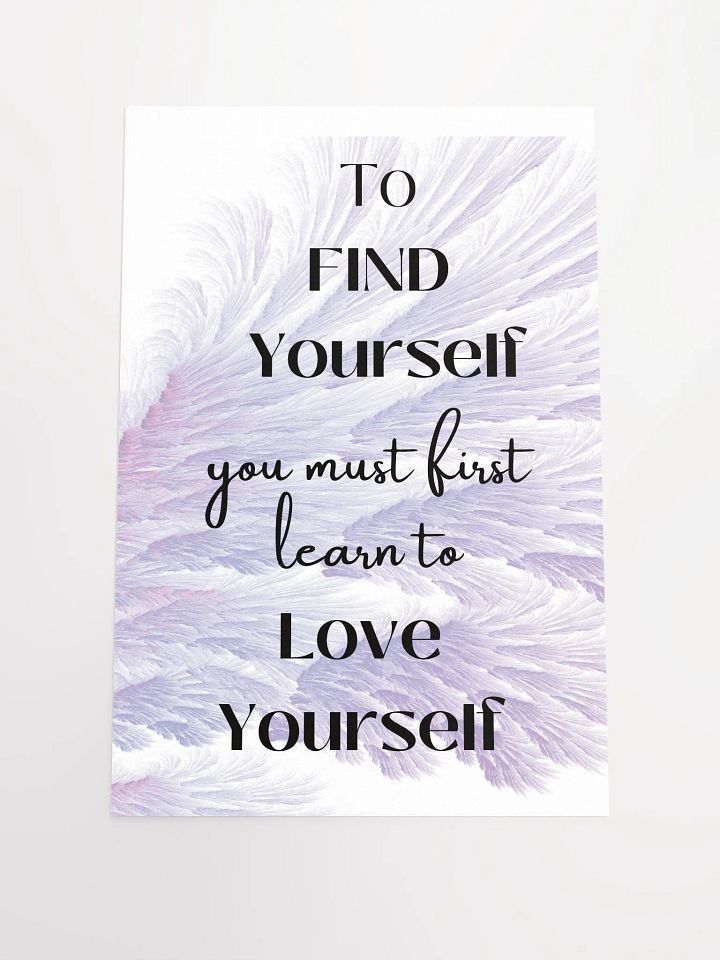 Love Yourself Inspirational Poster product image (1)