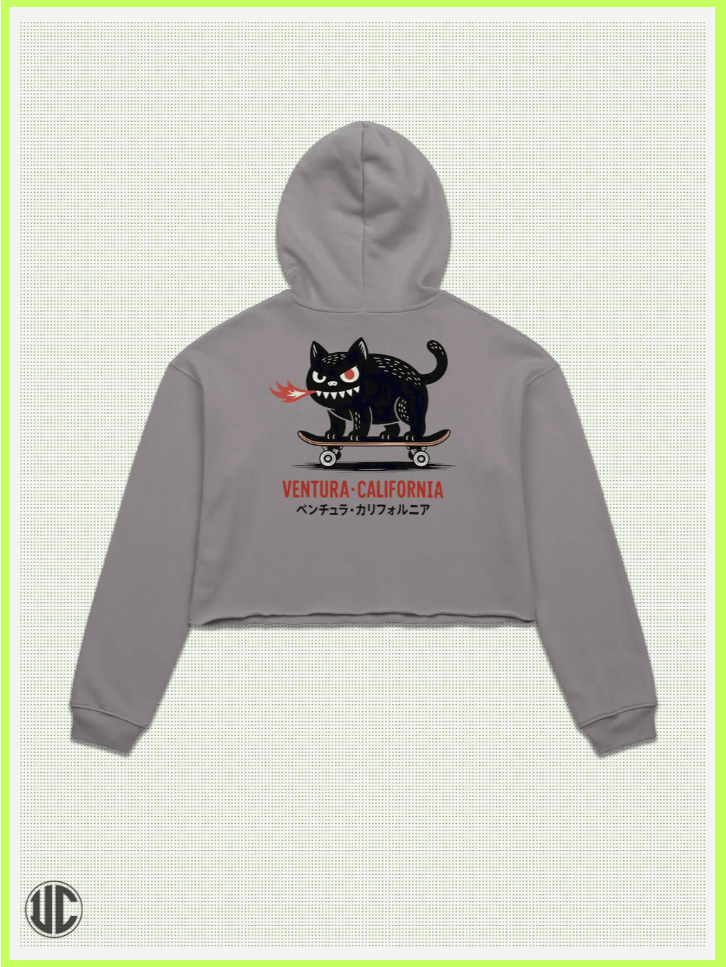 UnkoCon – Ventura CA Skater Crop Hoodie product image (2)