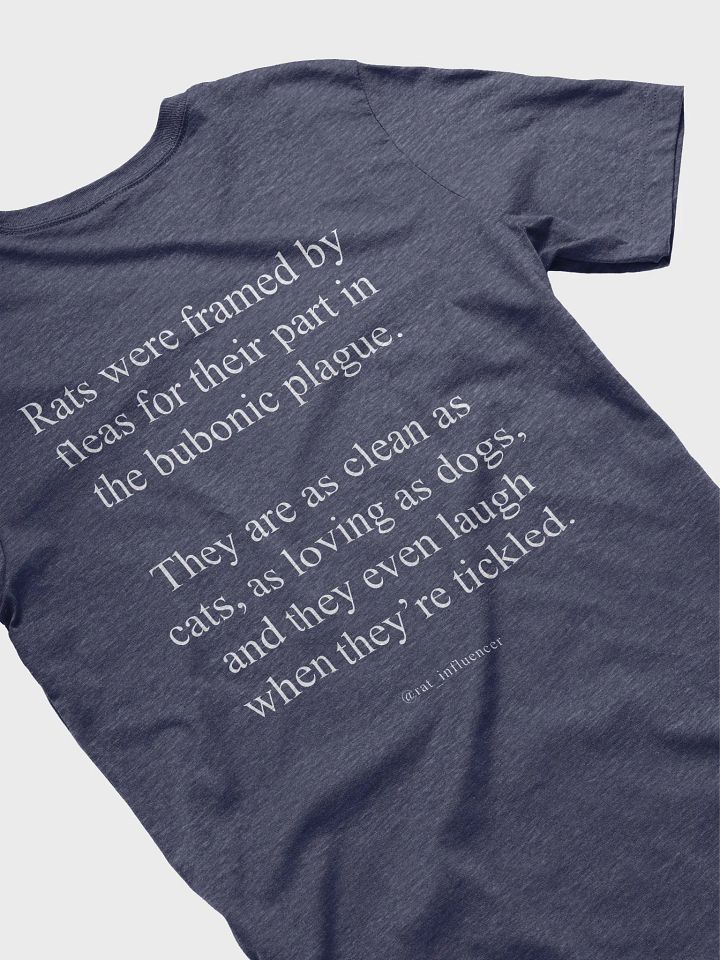 Rat Facts T-Shirt (Dark) product image (2)