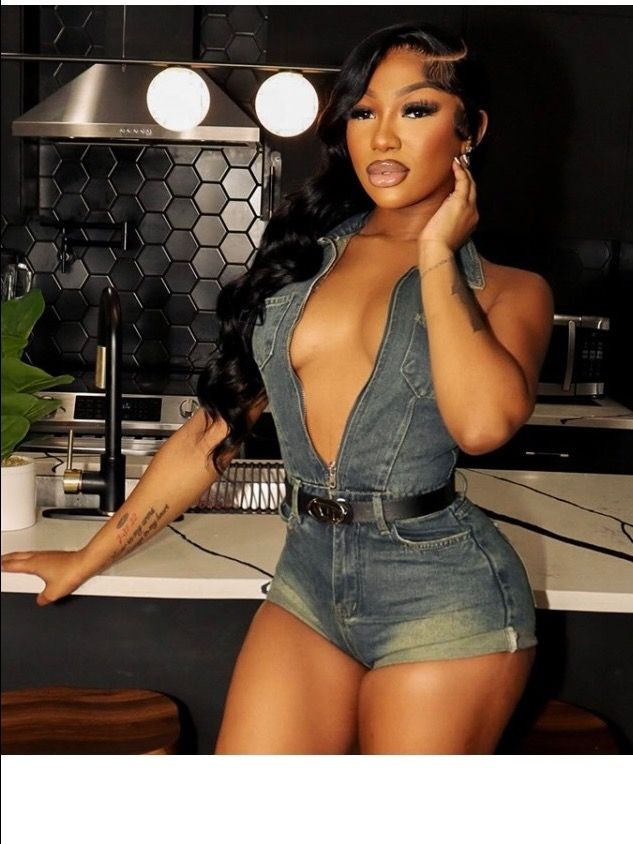 Denim romper product image (1)