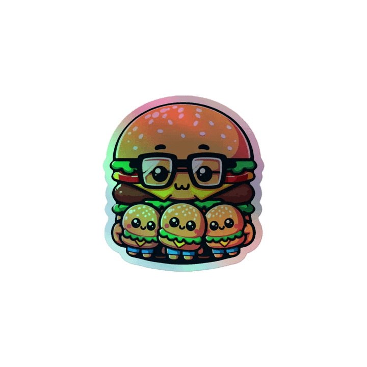 Burger Buddies Holographic Sticker Sheet product image (1)