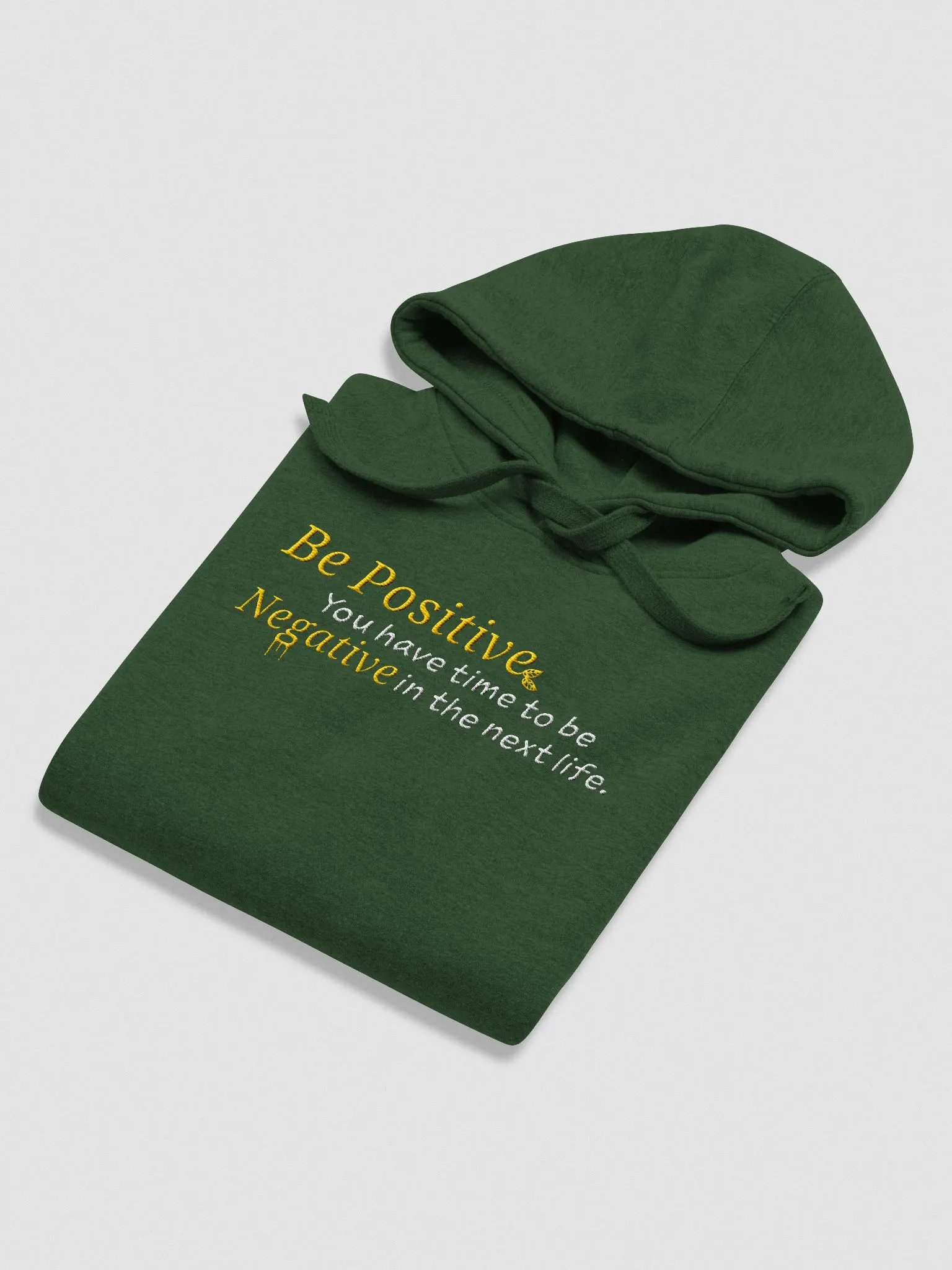 Be Positive in this Life - Cotton Premium Hoodie product image (4)