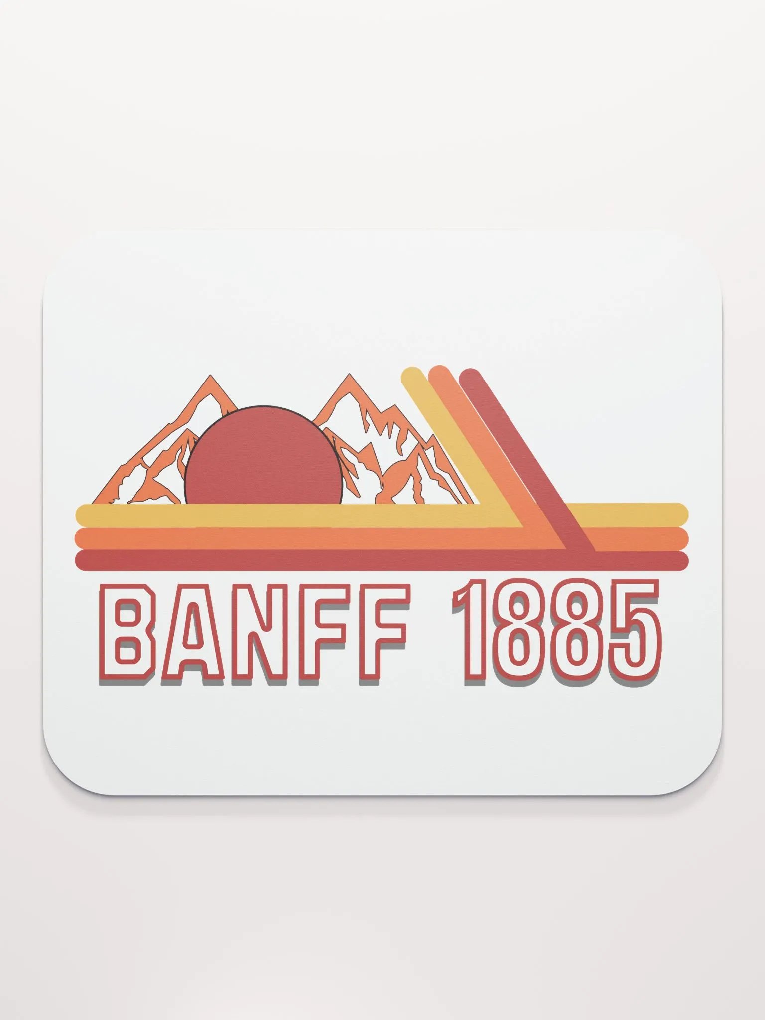 Banff 1885 Mountain Sunset Mouse Pad product image (2)