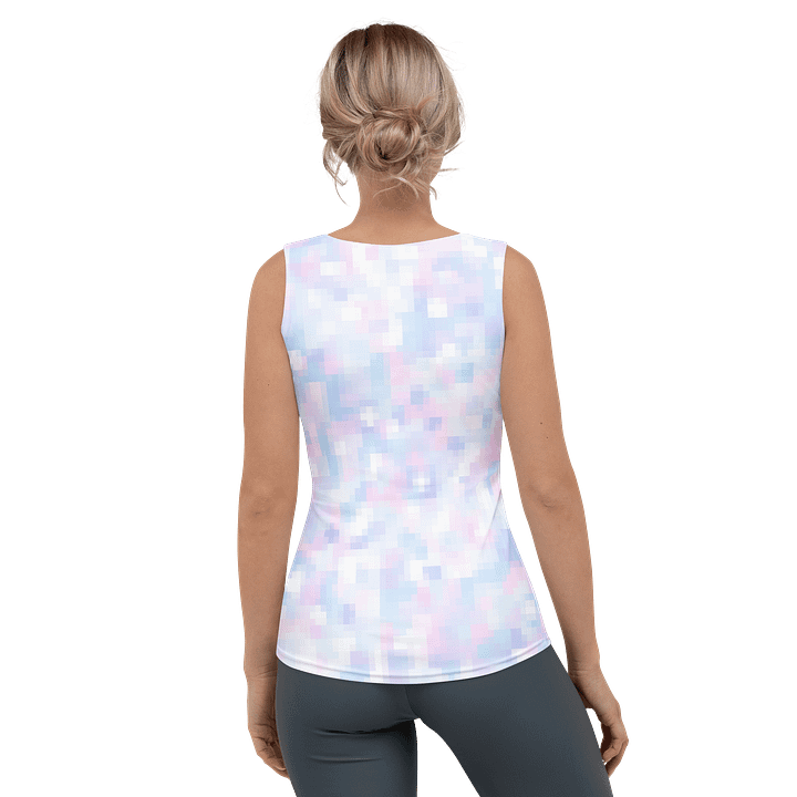 So Much Like Pink Vaporwave Fitted Tank product image (2)