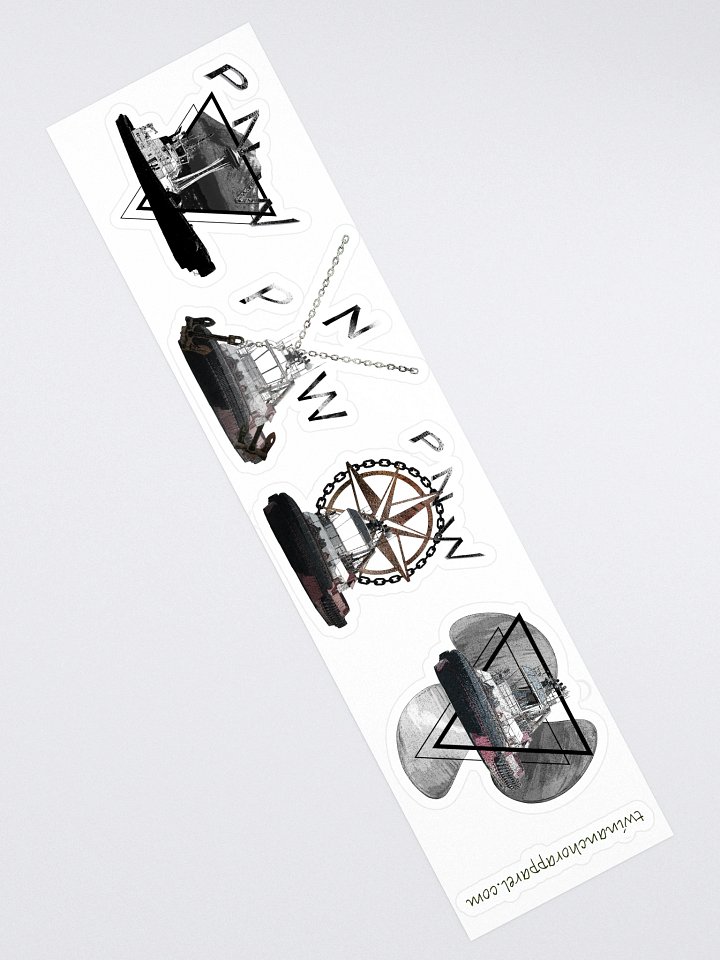 Mixed design Crowley Tug sticker sheet (sheet size 15" x 3.75") Cut Stickers product image (2)