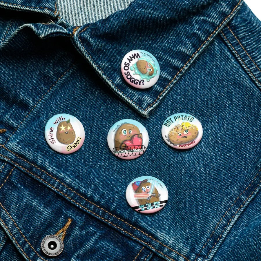 Chonky ShineWithSheen Spuddy Pins product image (7)