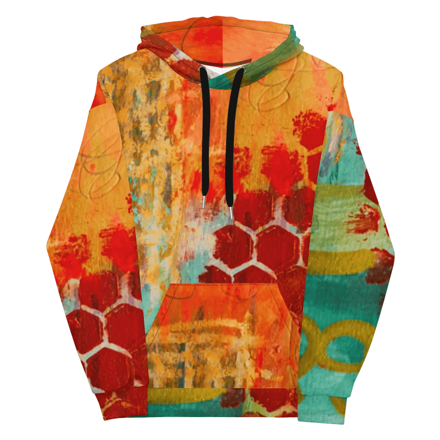 original abstract painting on unisex sweatshirt, hoodie product image (12)