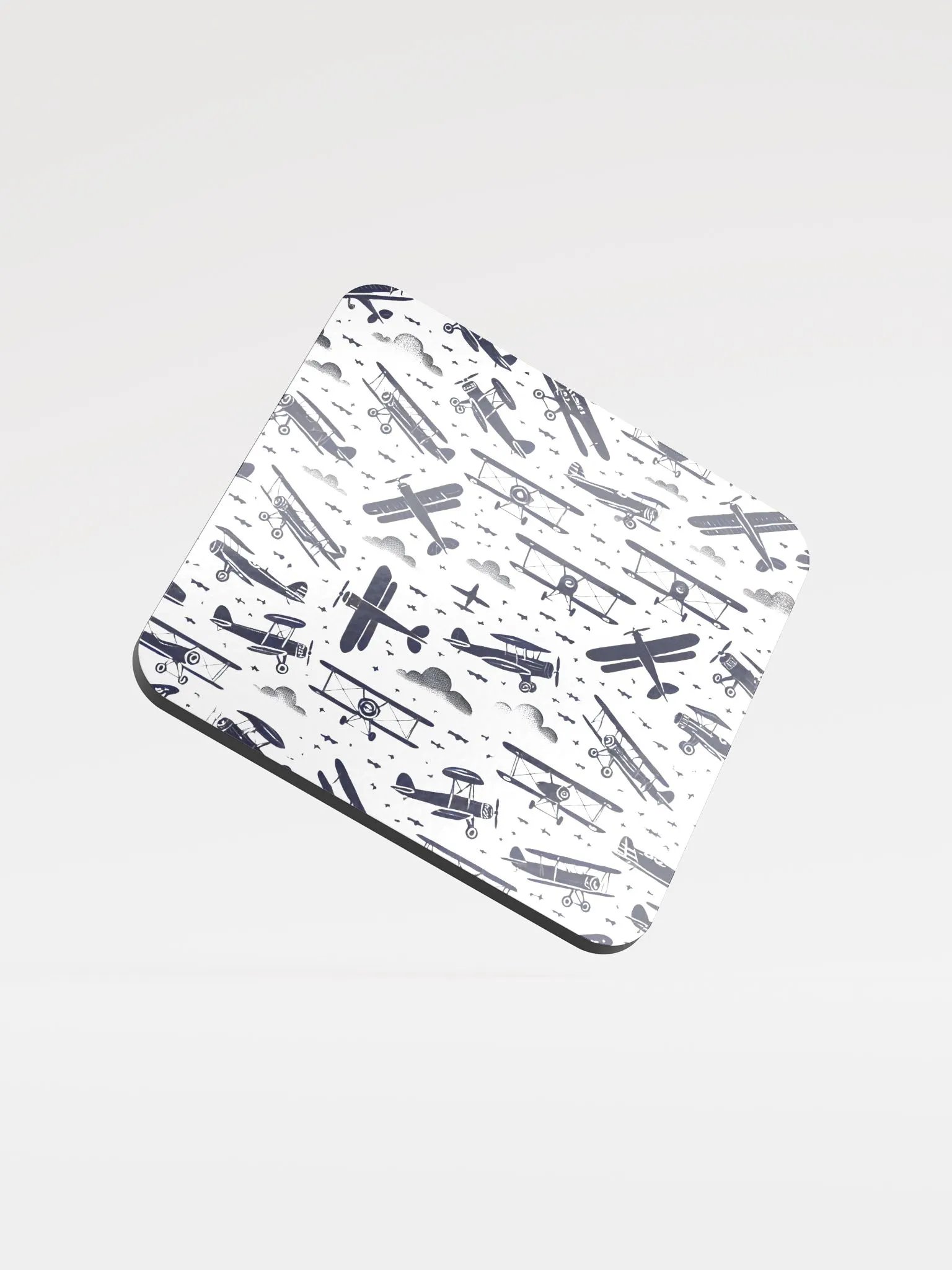 Aviation Scatter Glossed Cork Coaster product image (1)