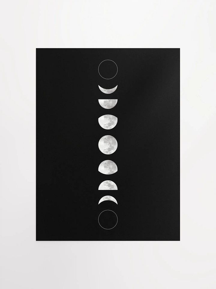 Moon phase poster print product image (1)