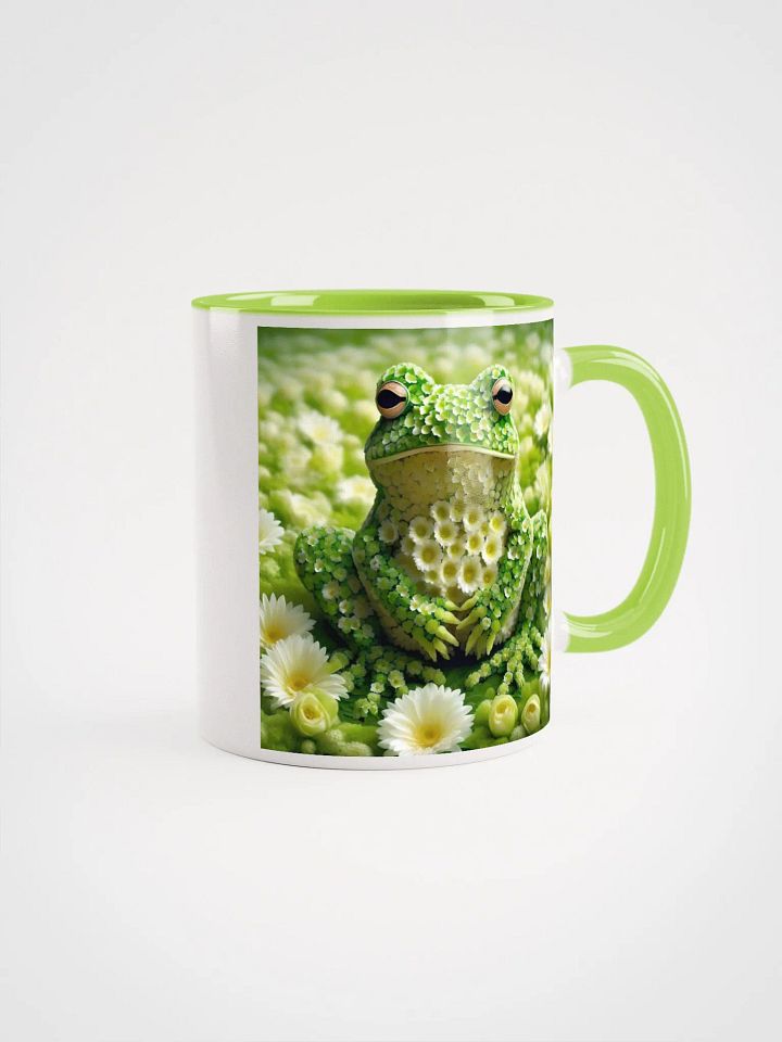 Green Flower Frog Mug product image (1)