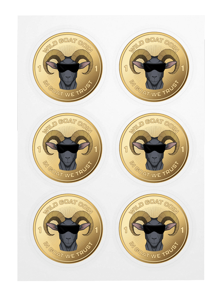 Coin Logo Stickers [Sheet of 6] product image (1)