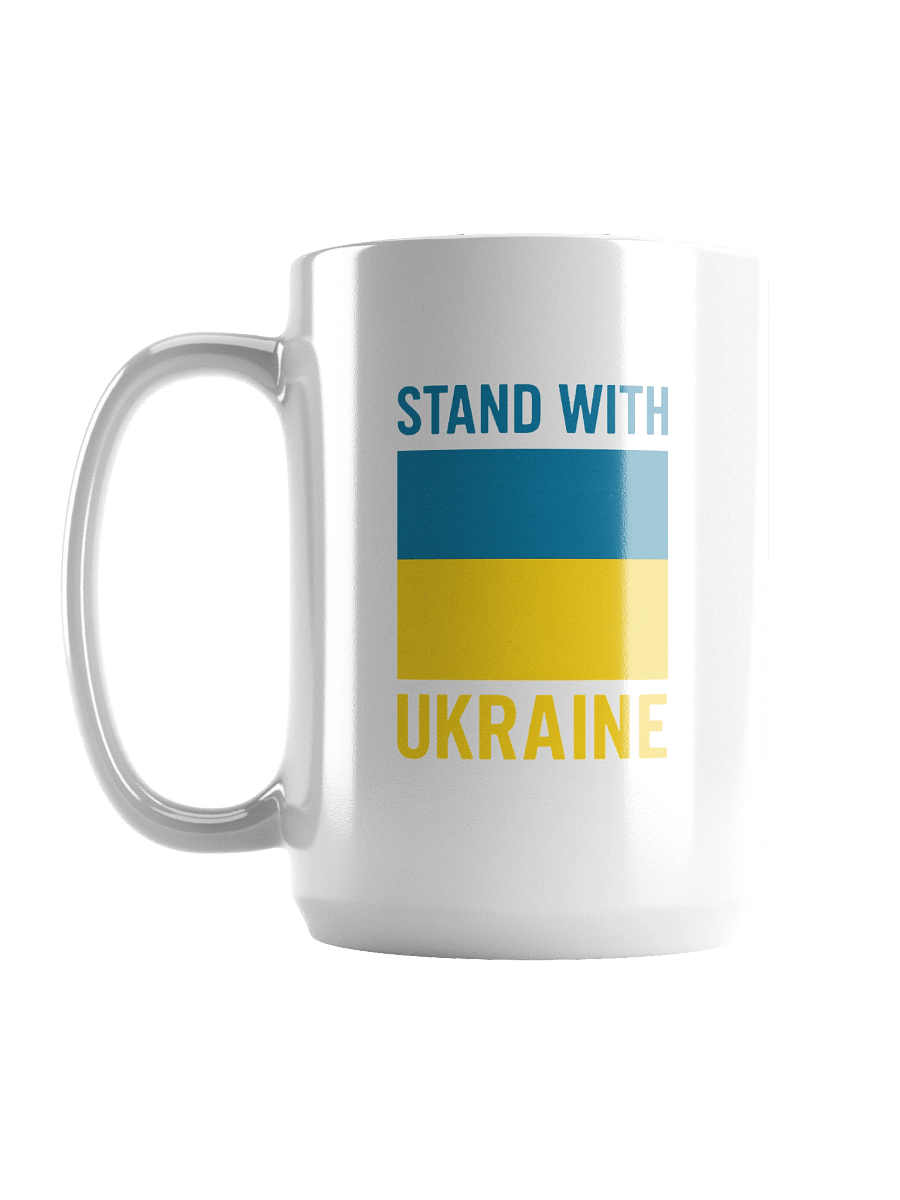 Stand with Ukraine White Glossy Mug product image (1)