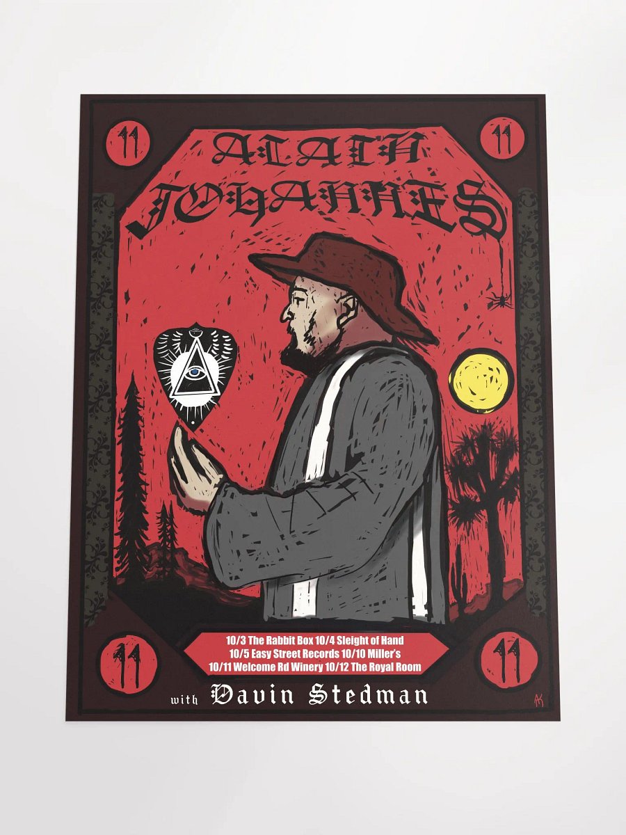 Alain Johannes Pacific Northwest Tour 18 x 24
