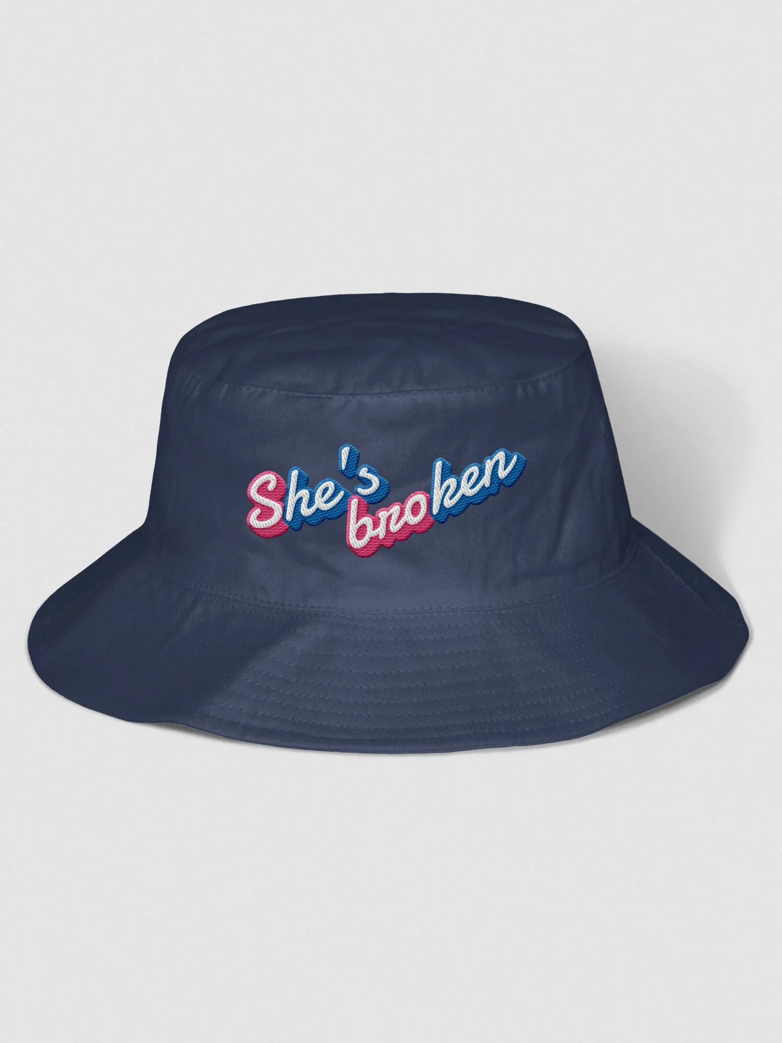 S(he's) bro(ken) - Embroidered Bucket Hat product image (2)