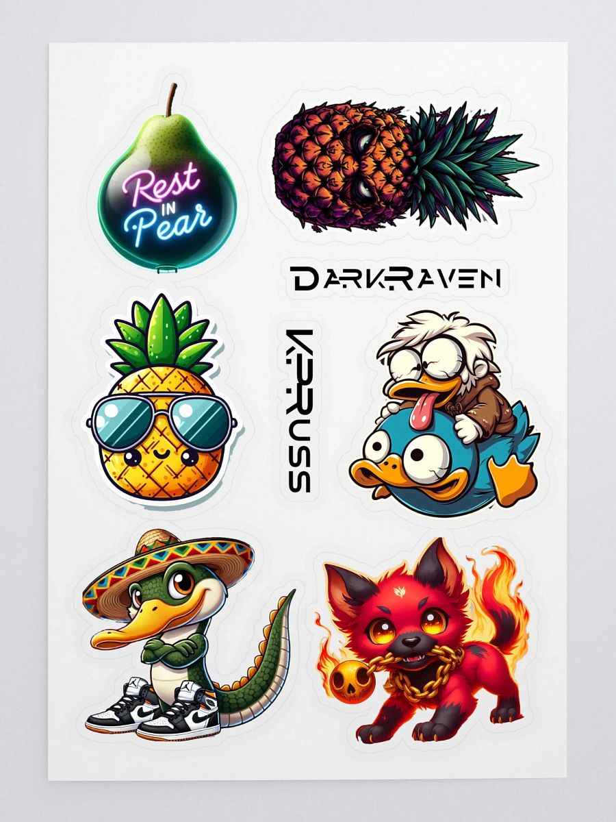 Whimsical Cartoon Sticker Sheet product image (3)