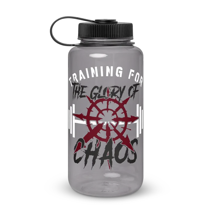 Training for the Glory of Chaos Wide Mouth Water Bottle | Warhammer 40K Chaos Design product image (2)