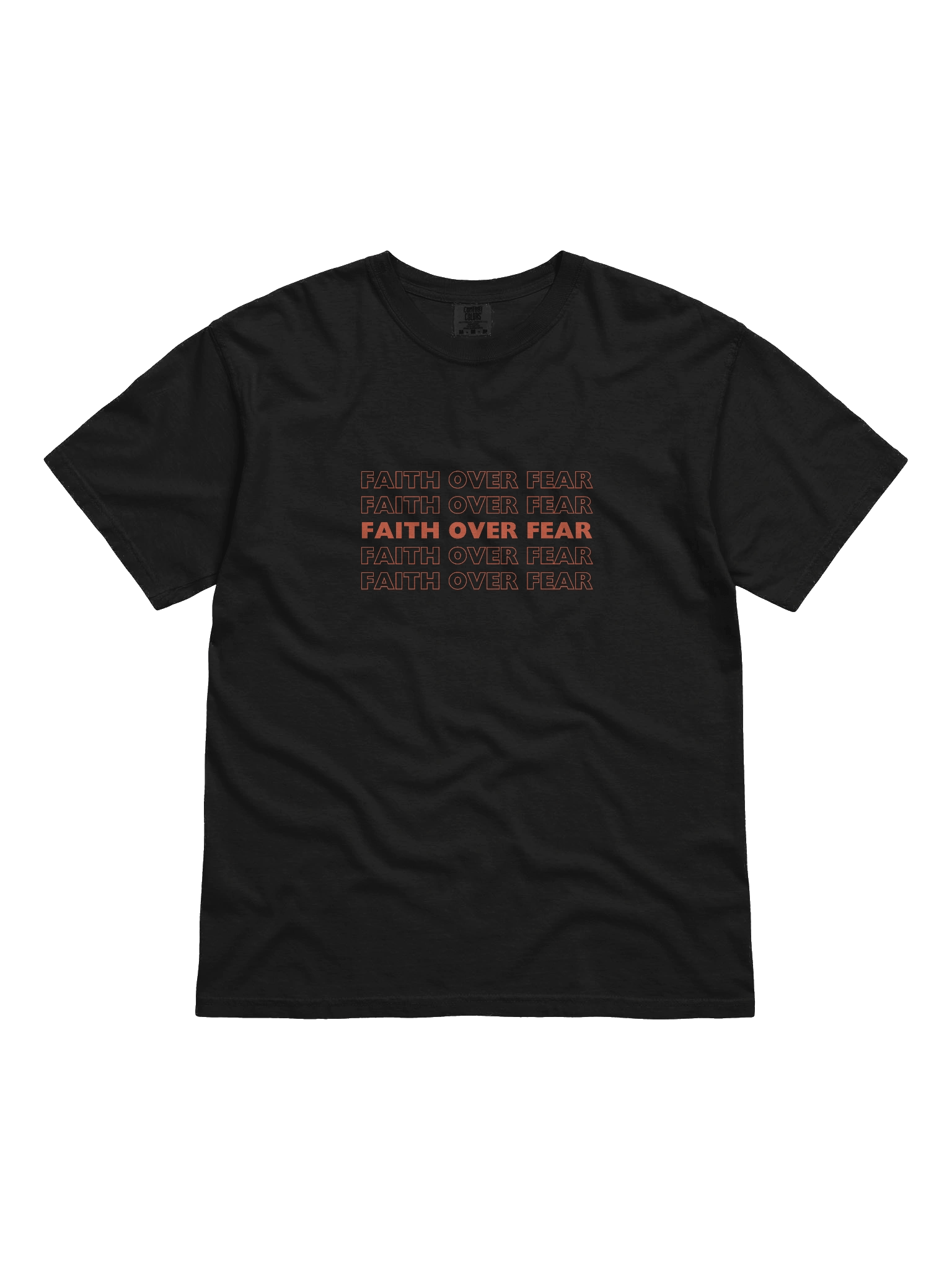 Faith Over Fear Heavyweight Tshirt product image (1)